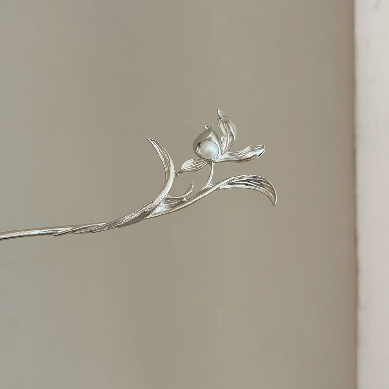 Hair Care Ingredients - New Chinese Style Silver Orchid Hairpin
