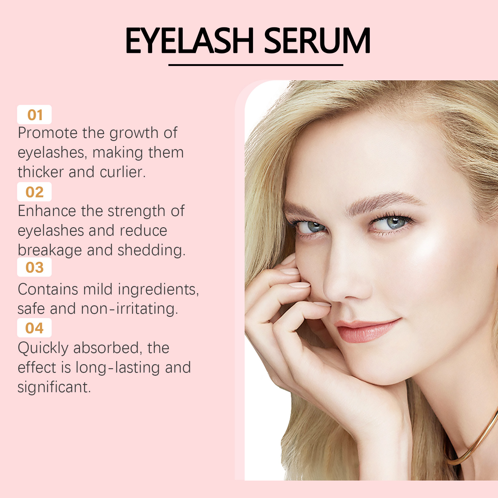 Eyelash Enhancer Serum Nourish - Hair Care Natural Products recension och pris