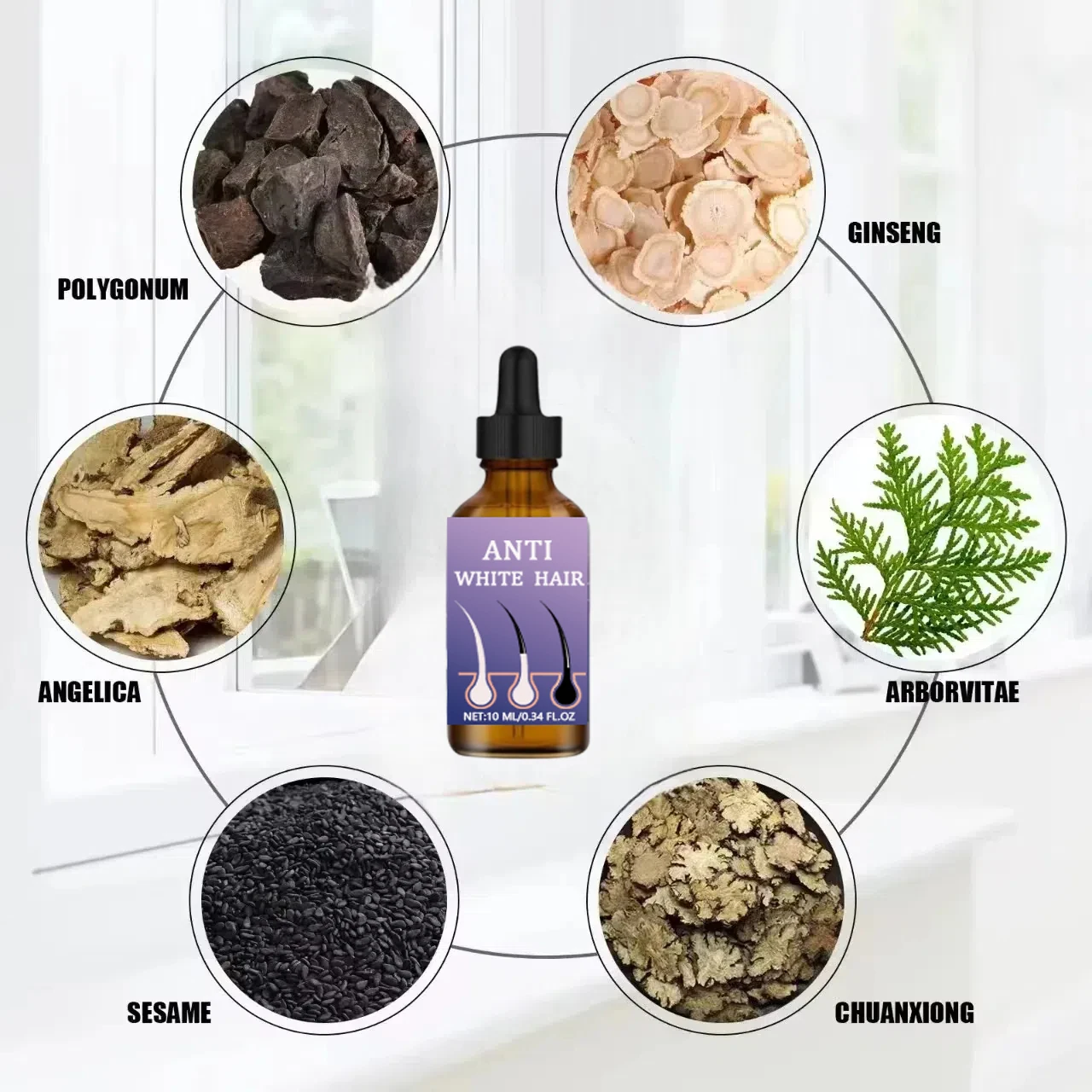 White hair killer, remove gray - Hair Care Natural Products recension och pris