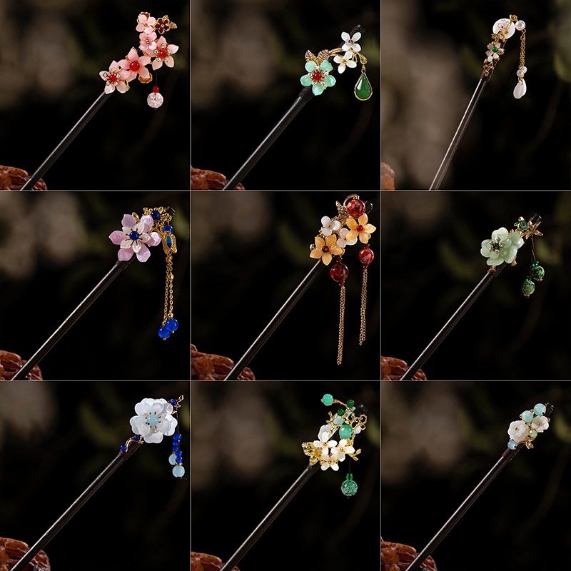 1Pc Wooden Hairpin Headdress f - Hair Care Ingredients recension och pris