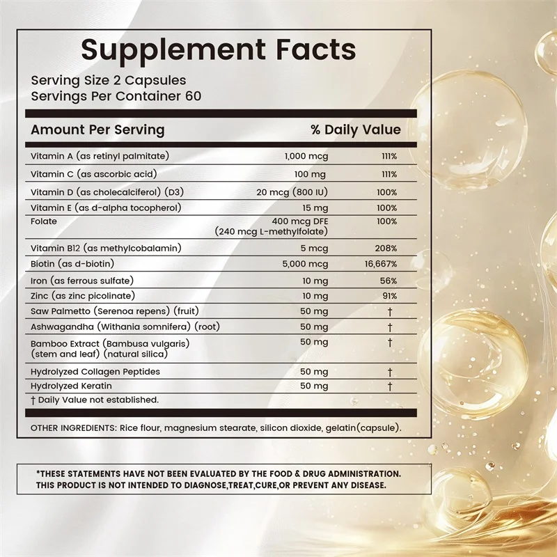 Hair Vitamins - Anti-hair Loss - Hair Care Capsule recension och pris