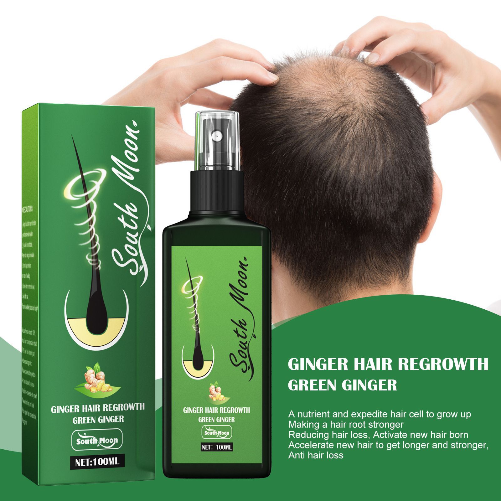 South Moon Ginger Hair Growth  - Hair Care Natural Products recension och pris