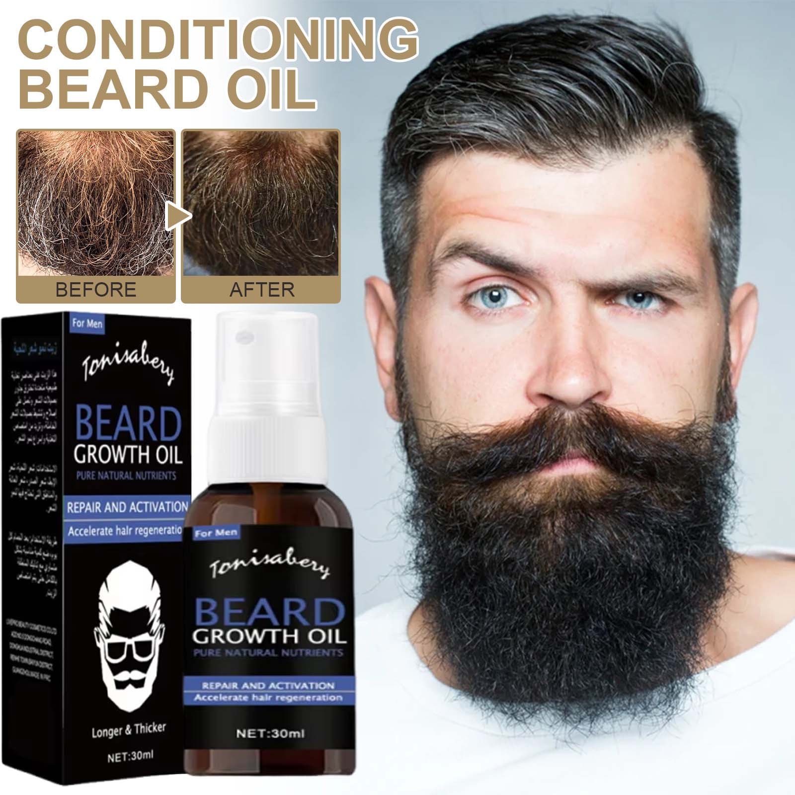Beard Growth Oil Beard Wax Bal - Hair Care Natural Products recension och pris