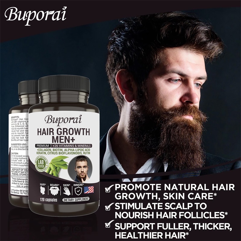 Hair Growth Men Supplement - B - Hair Care Capsule recension och pris
